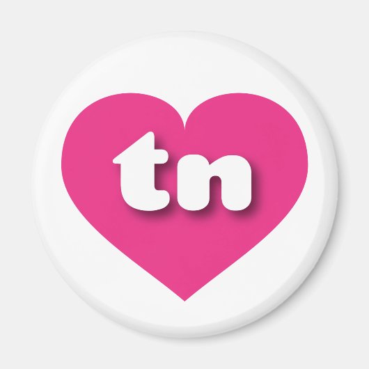 Tennessee hot roze hart - Ik hou van tint Magneet (Voorkant)