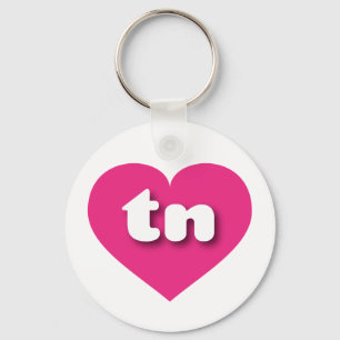 Tennessee hot roze hart - Ik hou van tint Sleutelhanger