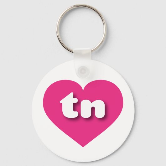 Tennessee hot roze hart - Ik hou van tint Sleutelhanger (Voorkant)