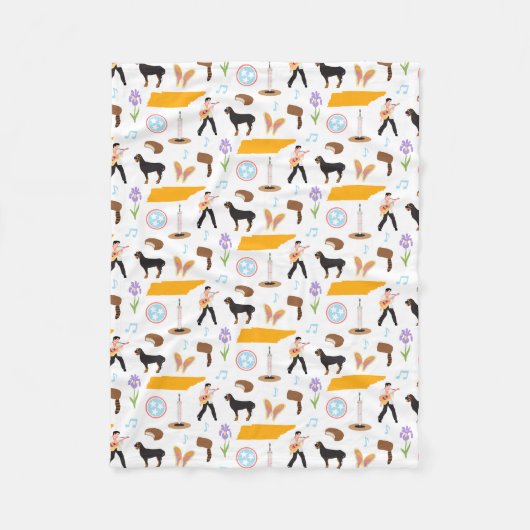 Tennessee Icons Fleece Deken (Voorkant)