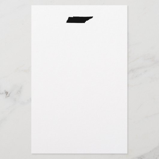 Tennessee in het zwart briefpapier (Voorkant)