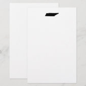 Tennessee in het zwart briefpapier (Voorkant / Achterkant)