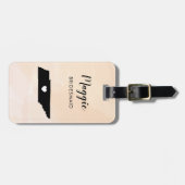 Tennessee kaart Bagagelabel, huwelijksfeest welkom Bagagelabel (Voorkant horizontaal)