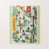  Tennessee Kaart Briefkaart Jigsaw Puzzel (Verticaal)