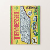 Tennessee kaart Legpuzzel (Verticaal)