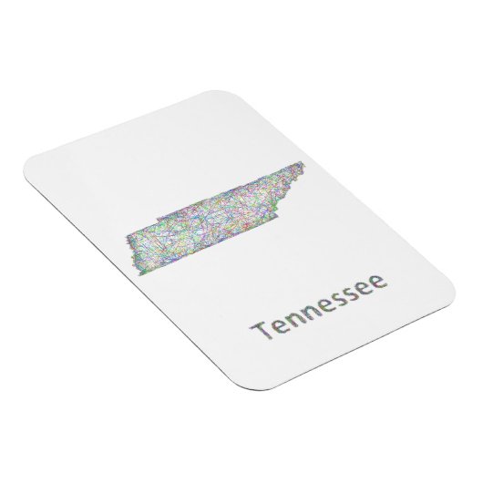 Tennessee kaart magneet (Rechterzijde)