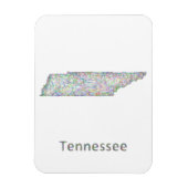 Tennessee kaart magneet (Verticaal)