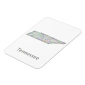 Tennessee kaart magneet (Linkerzijde)