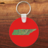 Tennessee kaart Sleutelhanger (Voorkant)
