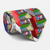 Tennessee-kaart, vlag, staatszegel en Afbeelding Stropdas (Opgerold)