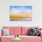 Tennessee Katoenveld Canvasprint Canvas Afdruk (Insitu (Woonkamer))