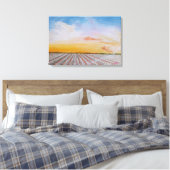 Tennessee Katoenveld Canvasprint Canvas Afdruk (Insitu (Slaapkamer))