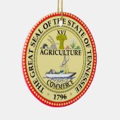 Tennessee* kerstversiering keramisch ornament (Rechts)