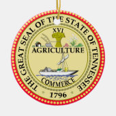 Tennessee* kerstversiering keramisch ornament (Voorkant)
