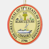 Tennessee* kerstversiering keramisch ornament (Links)