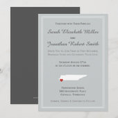 Tennessee Love - huwelijksuitnodiging Kaart (Voorkant / Achterkant)