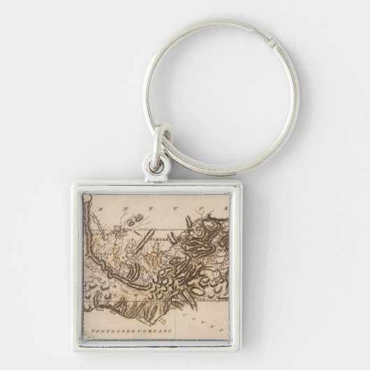 Tennessee Map door Arrowsmith Sleutelhanger (Voorkant)