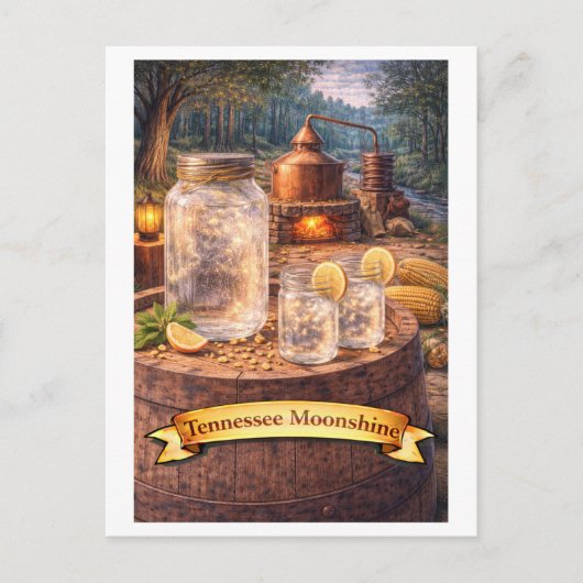 Tennessee Moonshine (Amerikaanse Eetseries) Briefkaart (Voorkant)