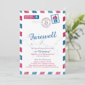 Tennessee naar Duitsland Airmail Verhuizen Kaart (Staand voorkant)