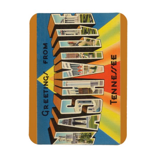 Tennessee, Nashville Magnet Magneet (Verticaal)