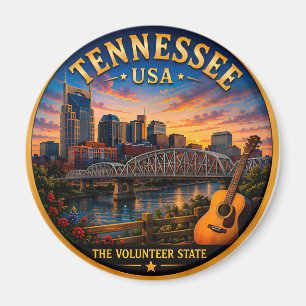 Tennessee Nashville Vakantieherinneringen 🟡 Magneet
