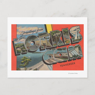 Tennessee - Norris Dam - Grote letterscènes Briefkaart