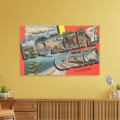 Tennessee - Norris Dam - Grote letterscènes Canvas Afdruk (Insitu (Woonkamer))