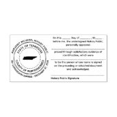 Tennessee Notaris publieke erkenningsstempel Zelfinktende Stempel (Design)