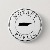 Tennessee Notary Public Ronde Button 5,7 Cm (Voorkant)