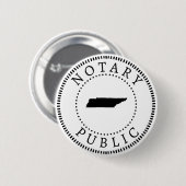 Tennessee Notary Public Ronde Button 5,7 Cm (Voorkant /achterkant)