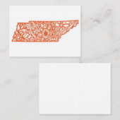 Tennessee Notitiekaartje (Voorkant / Achterkant)