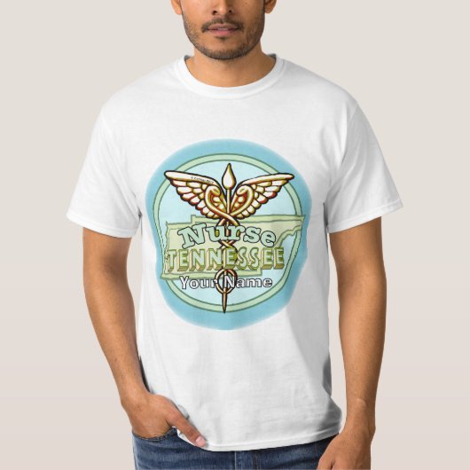 Tennessee Nurse Caduceus T-shirt (Voorkant)