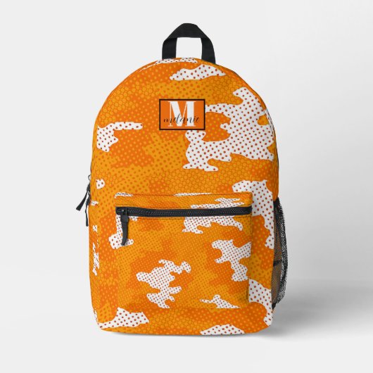 Tennessee Orange & White Camo Bedrukte Rugzak (Voorkant)