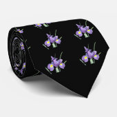 Tennessee Paarse Iris Stropdas (Opgerold)
