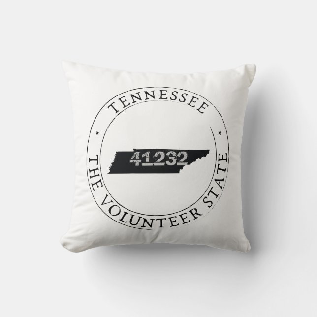 Tennessee postcode kussen (Voorkant)