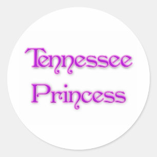 Tennessee Princess Ronde Sticker