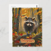 Tennessee Raccoon Briefkaart (Voorkant / Achterkant)