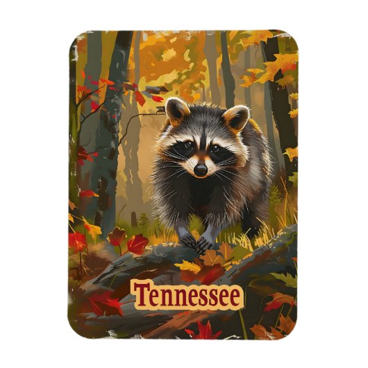 Tennessee Raccoon Magneet (Verticaal)