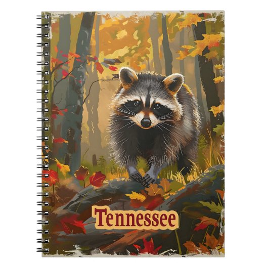 Tennessee Raccoon Notitieboek (Voorkant)
