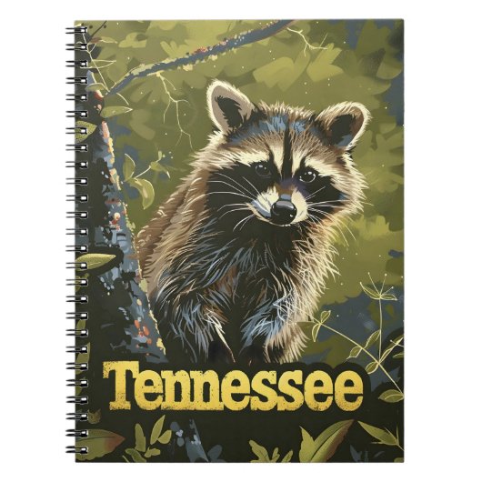 Tennessee Raccoon Notitieboek (Voorkant)