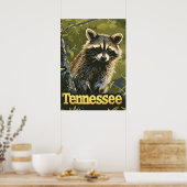 Tennessee Raccoon Poster (Keuken)