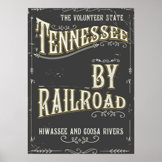Tennessee  Railroad poster (Voorkant)