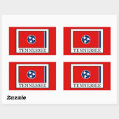 Tennessee Rechthoekige Sticker (Vel)