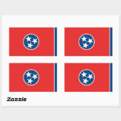 Tennessee Rechthoekige Sticker (Vel)