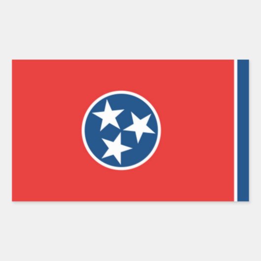 Tennessee Rechthoekige Sticker (Voorkant)