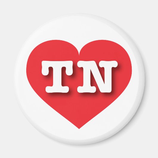 Tennessee Red Heart - Ik hou van TN Magneet (Voorkant)