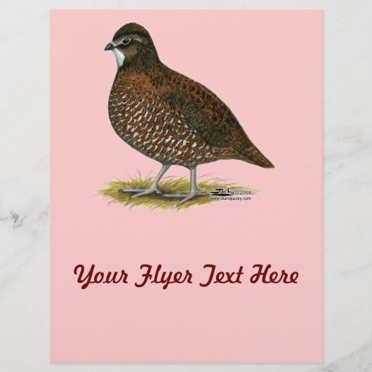 Tennessee Red Quail Flyer (Voorkant)