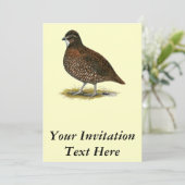 Tennessee Red Quail Kaart (Staand voorkant)