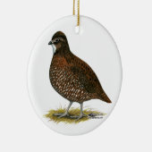 Tennessee Red Quail Keramisch Ornament (Rechts)