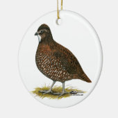 Tennessee Red Quail Keramisch Ornament (Links)